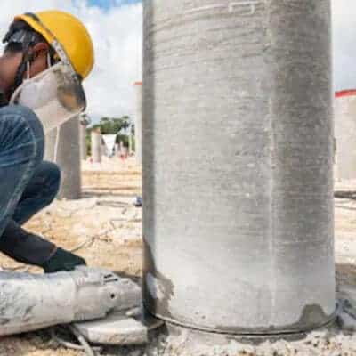 concrete pile cutting