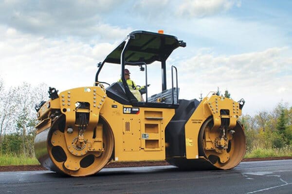 double drum vibratory road roller