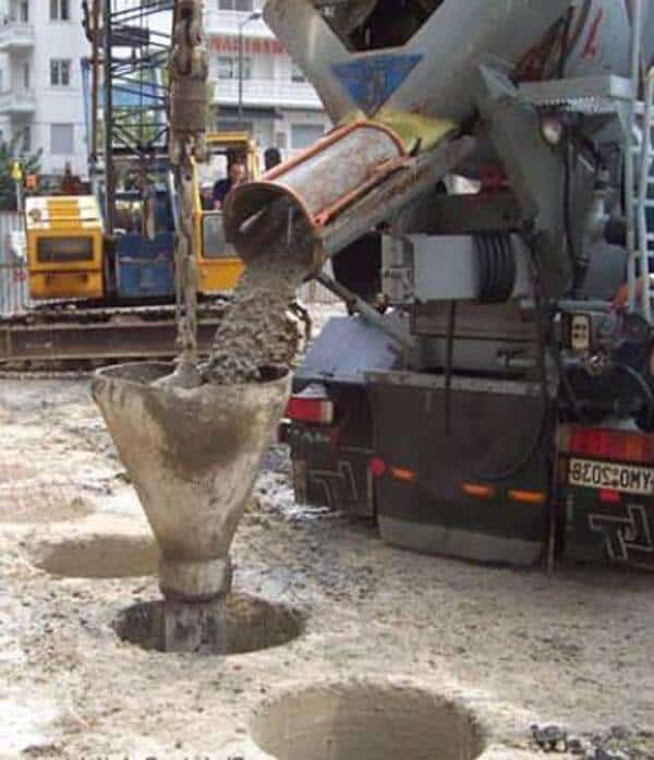 tremie pipe concrete pile