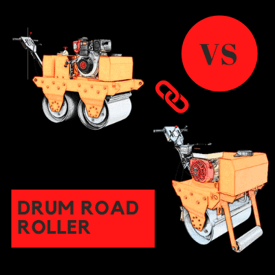 single drum road roller VS double drum road roller