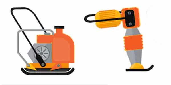 vibratory rammer VS. plate compactor