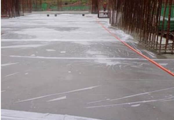 cover the concrete with some protecting material