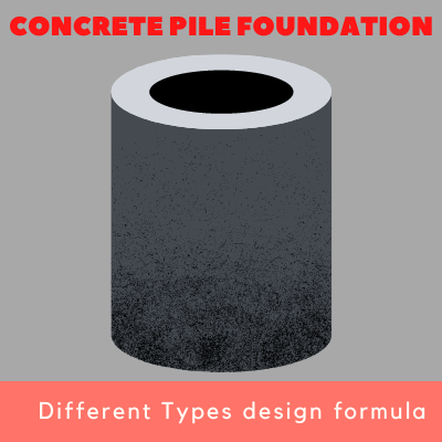 Concrete Pile foundation Different Types and Its design formula