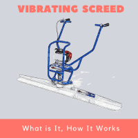 Vibrating concrete screed