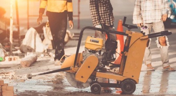 How to saw cut concrete slab