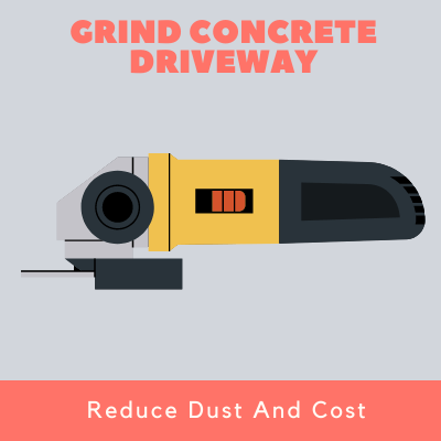 How to grind concrete driveway