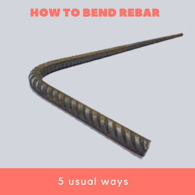 how to bend rebar