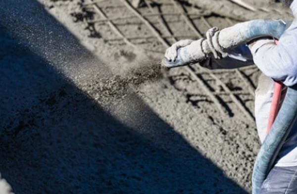 how to spray gunite