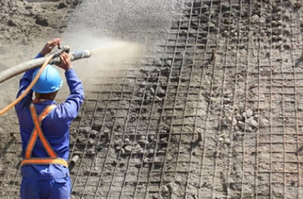 what should gunite look like after sprayed