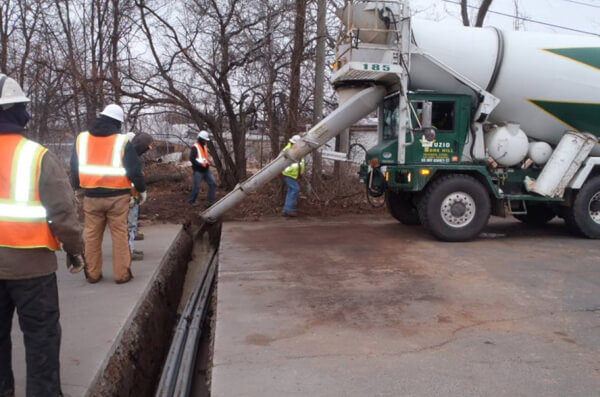 how long does it take to backfill a concrete trench