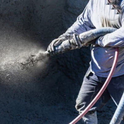 concrete spraying